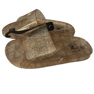 Glitter Slides / Sandals size 2Y NWT!
